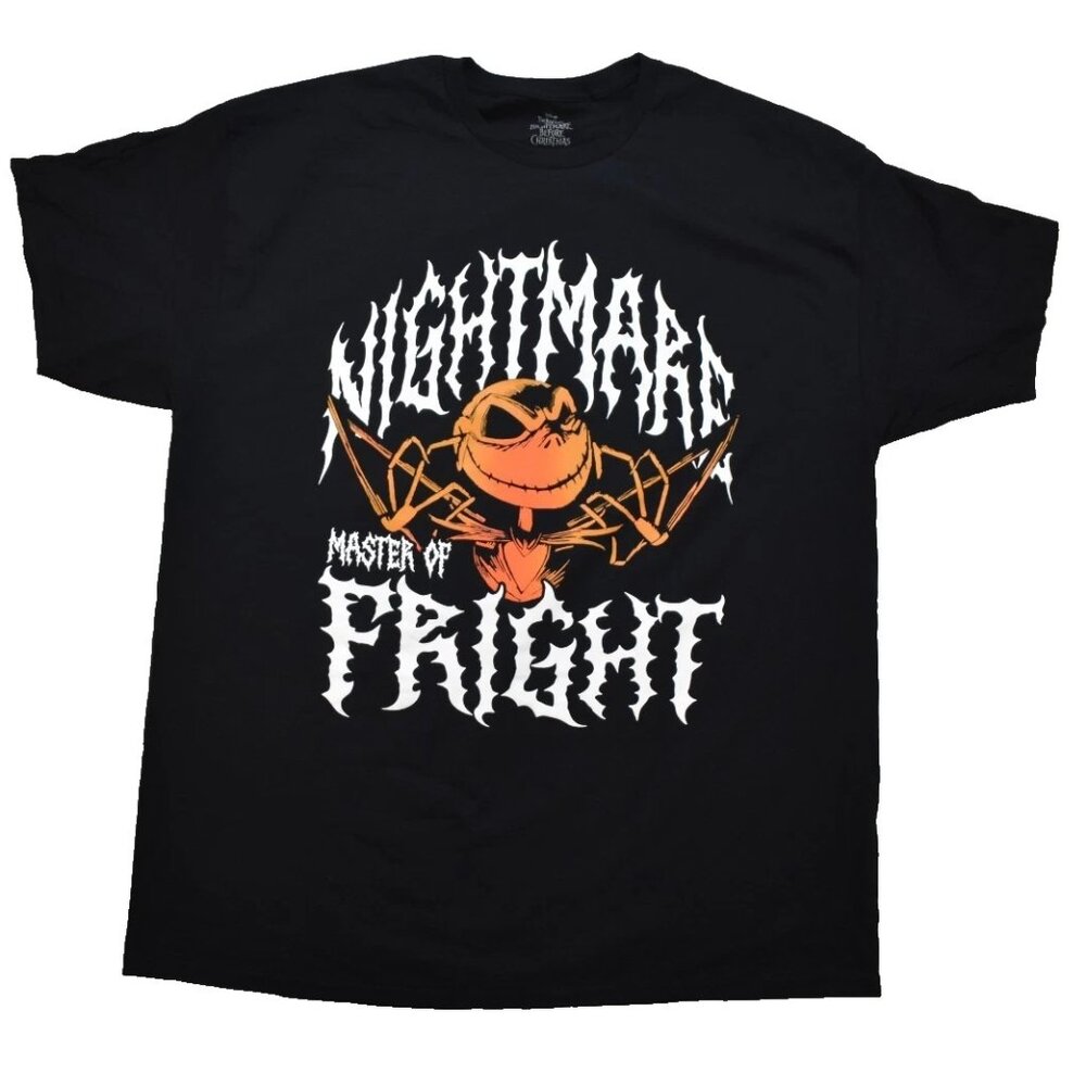 The Nightmare Before Christmas Mens Nightmare Master Of Fright Shirt New